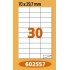 Етикети Laminex, A4, бели, 70 x 29.7 мм, прави ъгли